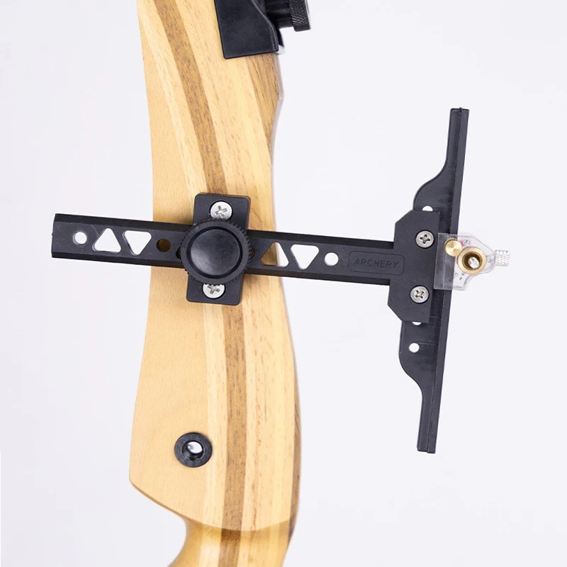 Archery Recurve Bow Sight with Sight Pin plastic T-Sight Adjustable Hunting Shooting Aiming Target Tool Accessories view 4