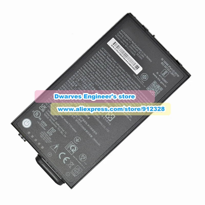 Genuine BP3S1P2680B Battery BP3S2P2100S-02 44191800000 11.4V 2640mAh 30.1Wh For Getac F110 G6 Series Laptop Battery