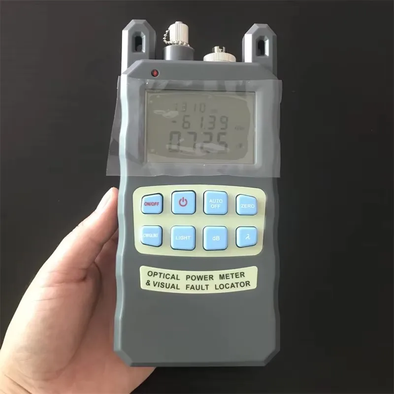 AUA-80A Optical Power Meter With VFL Handheld Fiber Optic Tester for Telecom/Network Installation and Maintenance