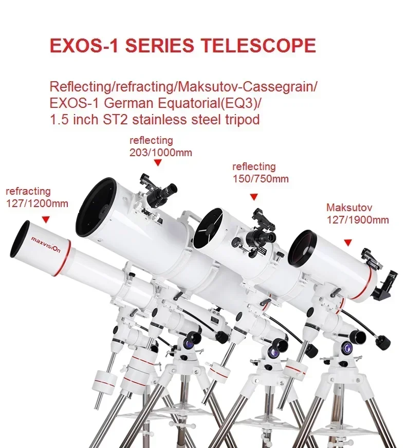 Professional  Reflecting Astronomical Telescope 203mm 8 inch Focus 1000mm OTA Reflector Telescopes Astronomic