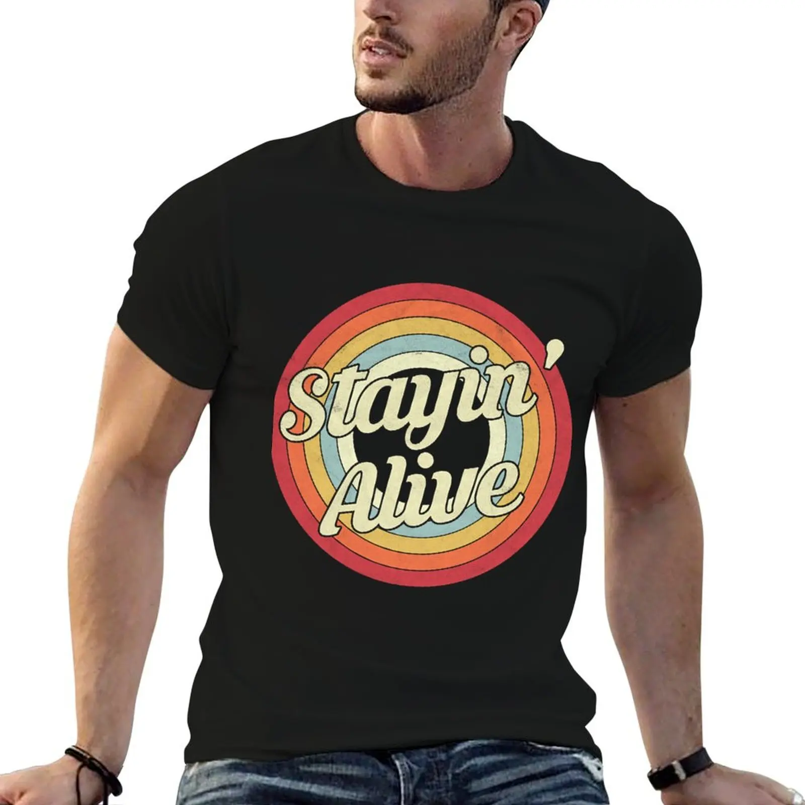 T-shirt Stayin Alive résistant aux odeurs à manches courtes