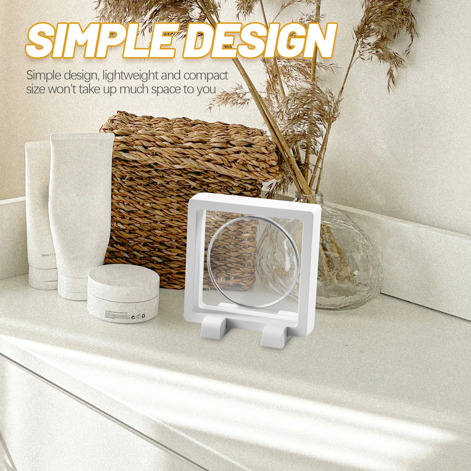 

10pcs Frame Bases Durable Plastic Countertop Holder For Jewelry Rack Commercial Use Display Stand Bases