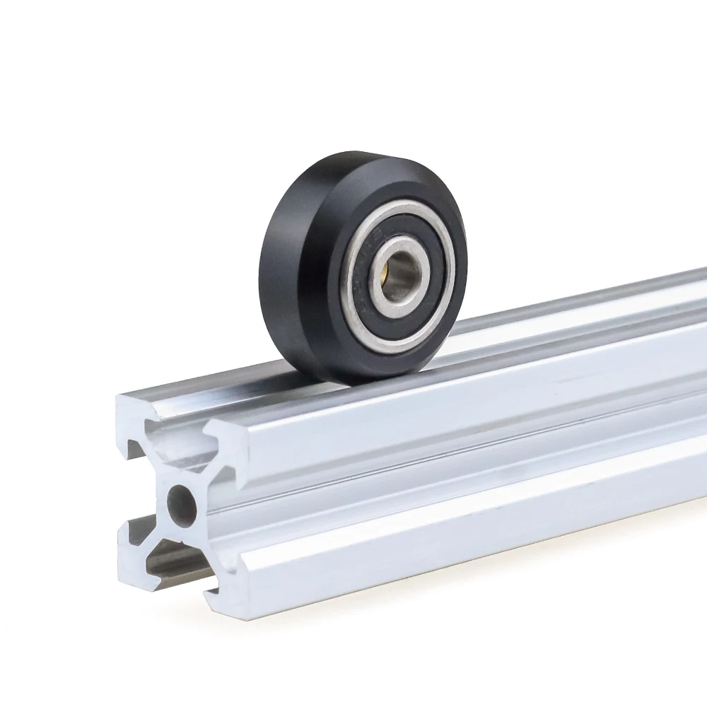 10 sztuk/partia wysokiej precyzji CNC Delrin POM stałe koło V do profilów aluminiowych V-Slot części drukarki 3D