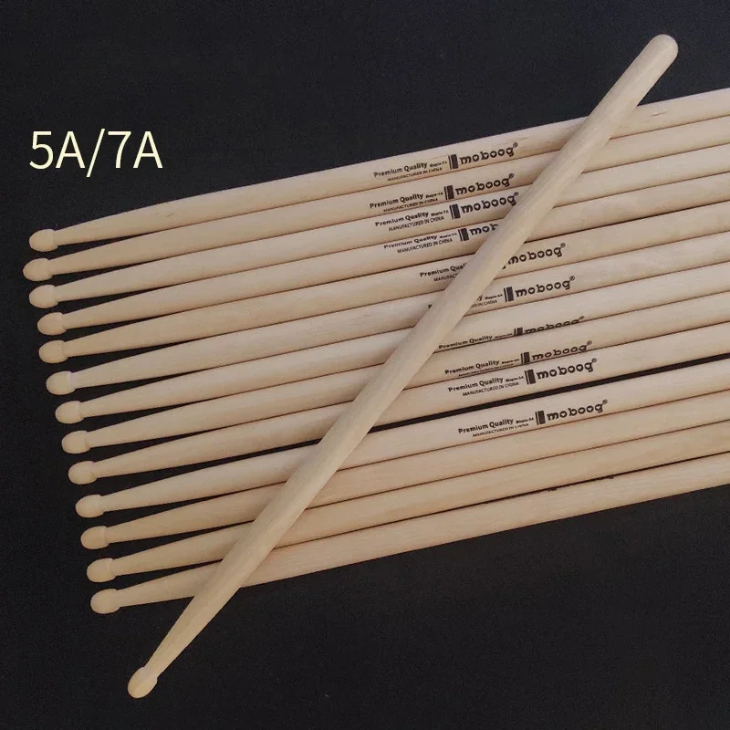 One Pair Professional Drum Sticks High Quality Hard Maple Wood Drumsticks 5A 7A Musical Instruments Percussion Accessories