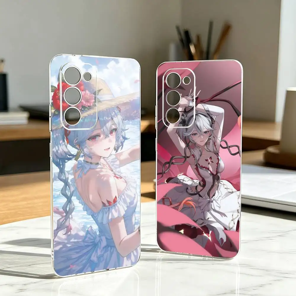 C-Camellya Cool W-Wuthering Waves  Phone Case For Samsung Galaxy A73,A72,A71,A70,A53,A52,A51,Soft Silicone Transparent Cover
