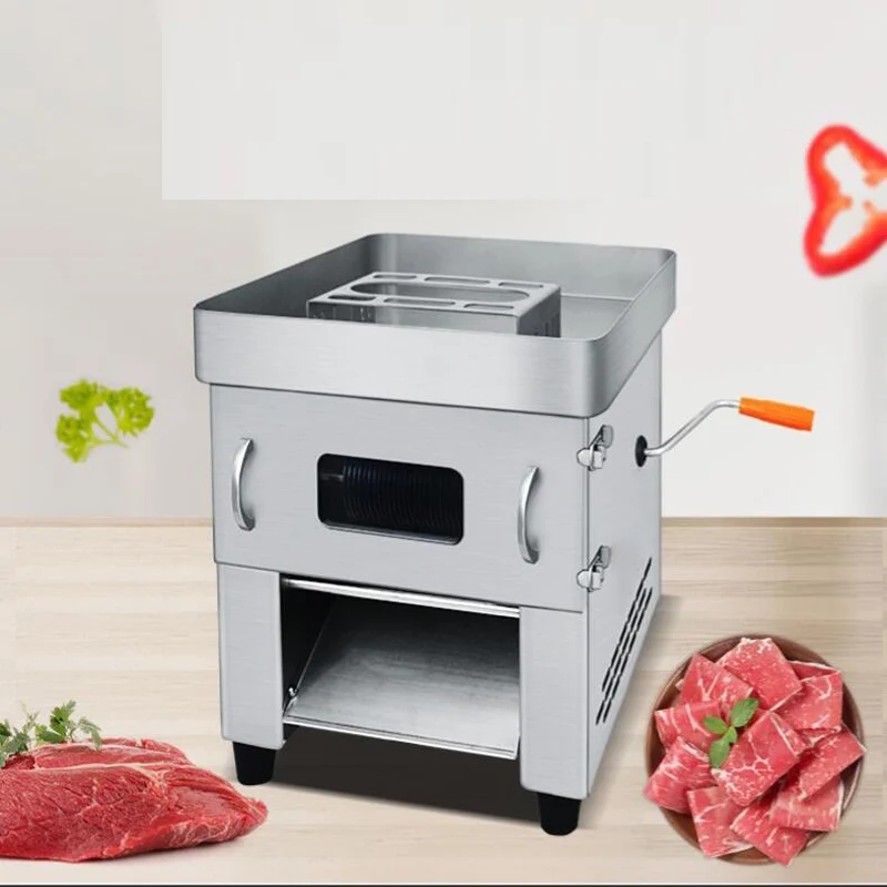 

Commercial Fresh Meat Slicer Cube Cutter Machine Meat Slicing Shredding Dicing Cutting Machine