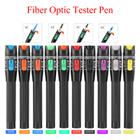 Fiber Optic Tester Tool Kit 5-60MW Adjustable Red Laser Power Meter for FTTH Comes with SC/FC/ST-Compatible Optic Pen for Precis