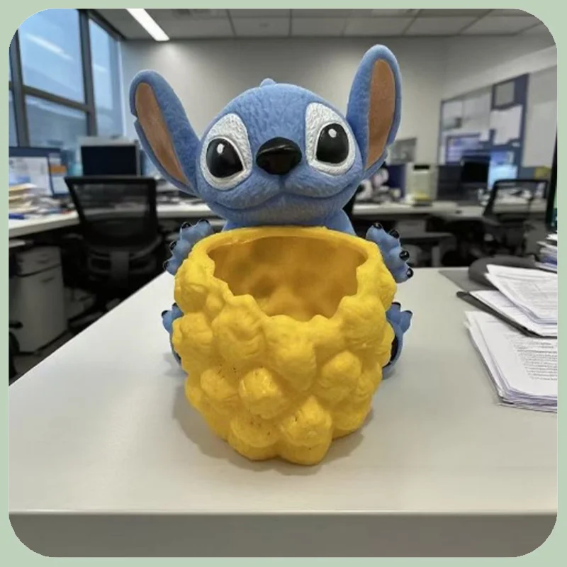 

Cute Cartoon Anime Peripheral Stitch Doll Model Popcorn Bucket Handheld Cartoon Stitch Peripheral Popcorn Bucket Ornament Gift