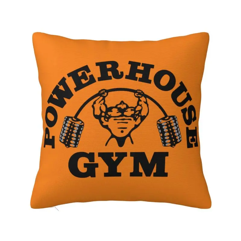 Nordic Powerhouse Gym Sofa Cushion Cover Soft Fitness Building Muscle Throw Pillow Case Living Room Decoration