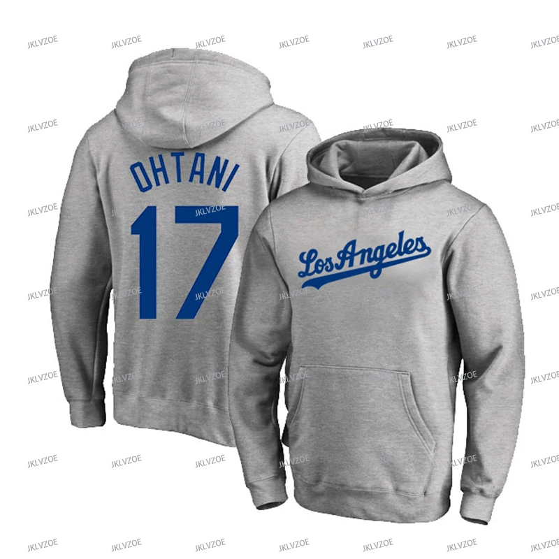 Men\'s and Women\'S Baseball Hoodies Los Angeles No.17 Pullover Shohei Ohtani 24 New American Oversized Sport Jersey