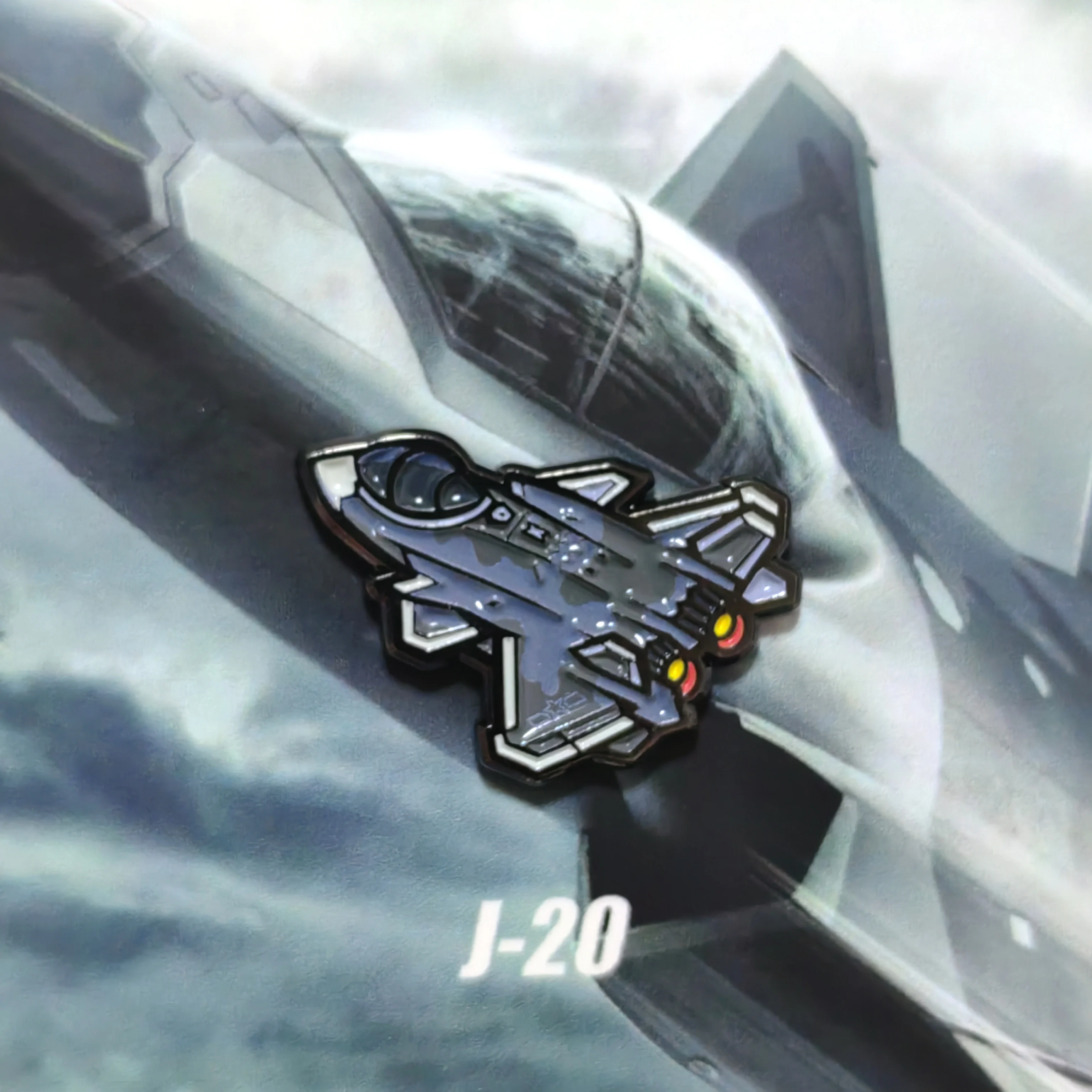 Q Version Military Badges: J-20 & J-36 Themed Collectible Pins - Creative Gift for Aviation Enthusiasts, Christmas  Black Friday