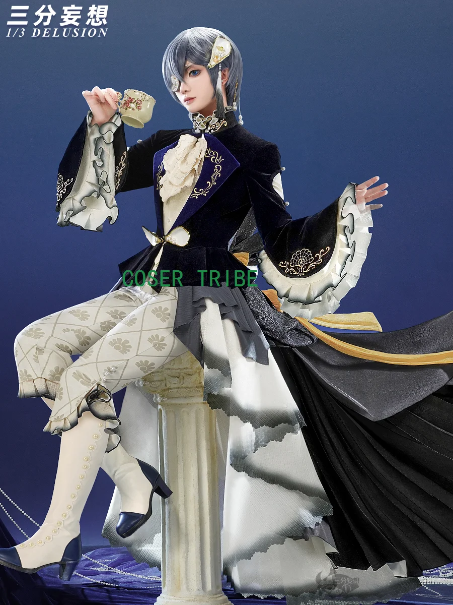 Three Point Delusion Black Butler Ciel Phantomhive Gown Cosplay Costume Cos Game Anime Party Uniform Hallowen Play Role Clothes