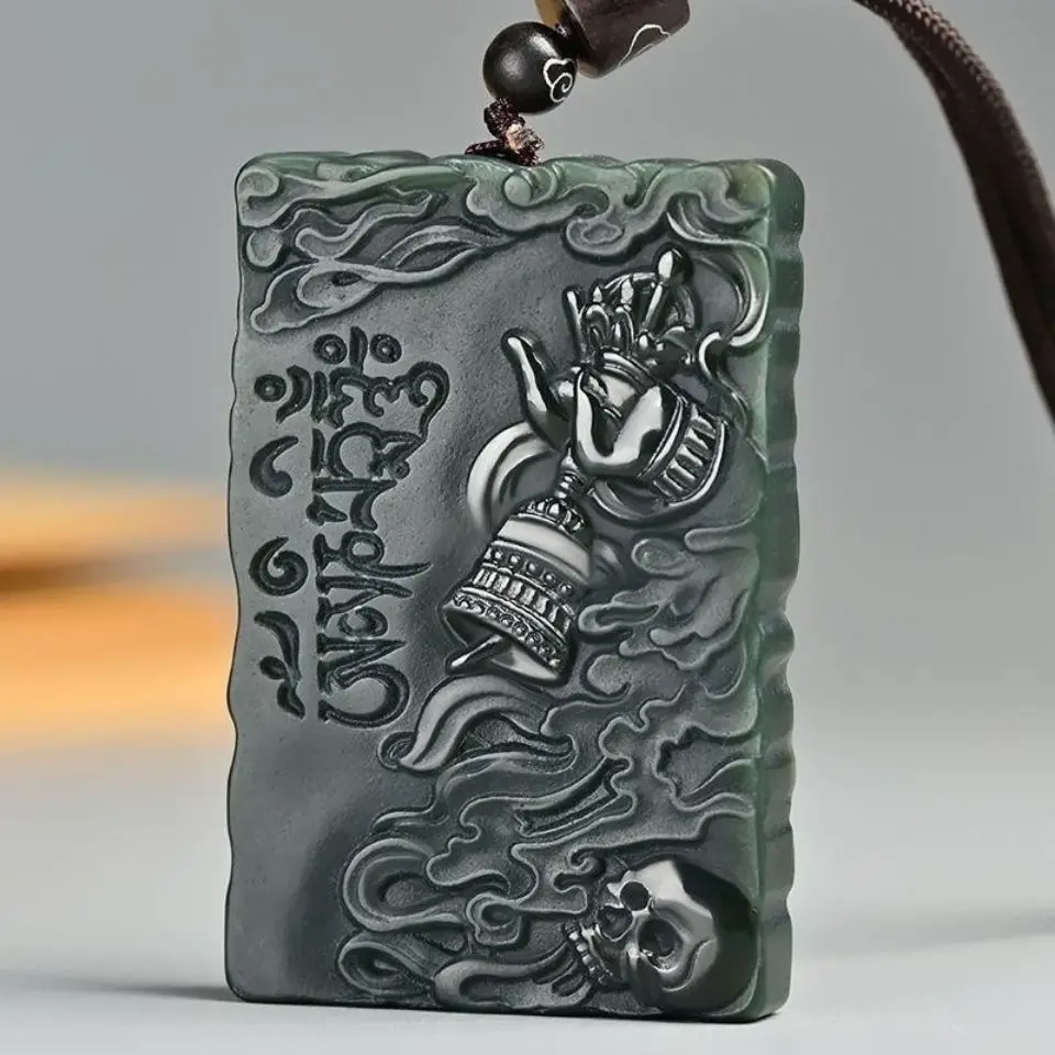 

Natural Hetian Jade Sapphire Does Not Move, Mingwang Pendant, Jade Is A Chicken, The Patron Saint of The Budd, The Ancient Style