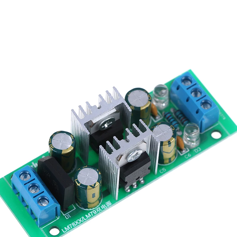 Hot DC 15~24V LM7812 + LM7912 +- 12V Dual Voltage Regulator Rectifier Bridge Power Supply Module