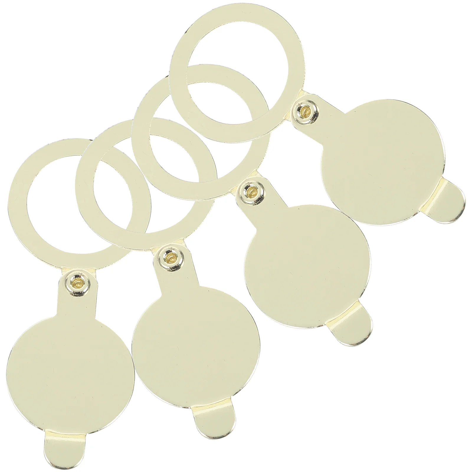 

4pcs Anti-peeping Cover Peephole Door Viewer Copper Mirror Plate Protector Privacy Entry Door Hardware