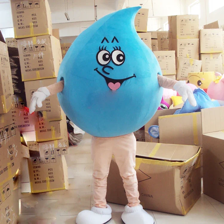 

Water Drop Mascot Costumes Fancy Dress Adult Size Cosplay for Halloween Christmas Party Event Mascot Costume