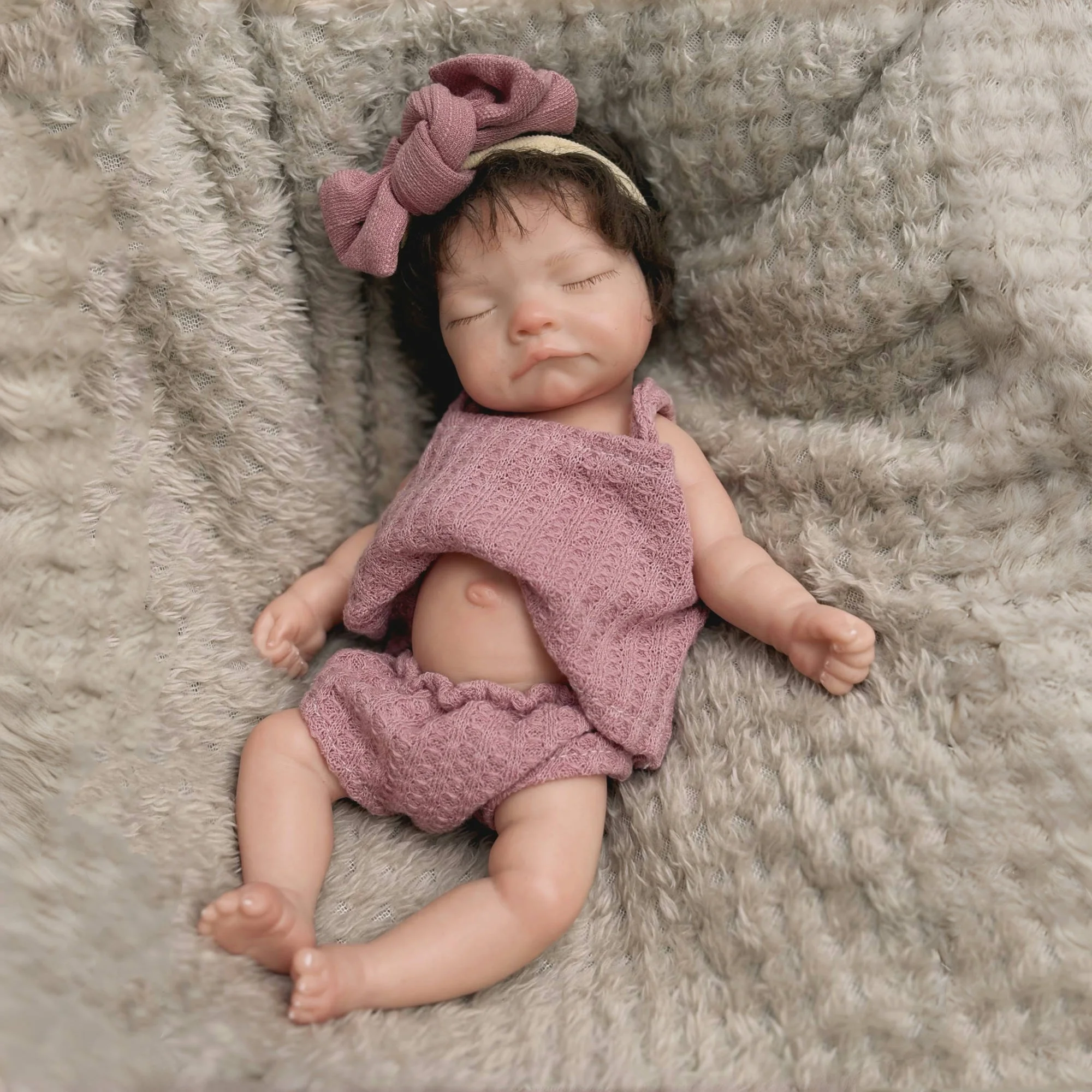 1PC 10 zoll Offene Mund Weiche Silikon Reborn Puppe Mädchen mit Haar Lebensechte Gemalt Wasserdicht Neugeborenen Baby Bebe spielzeug