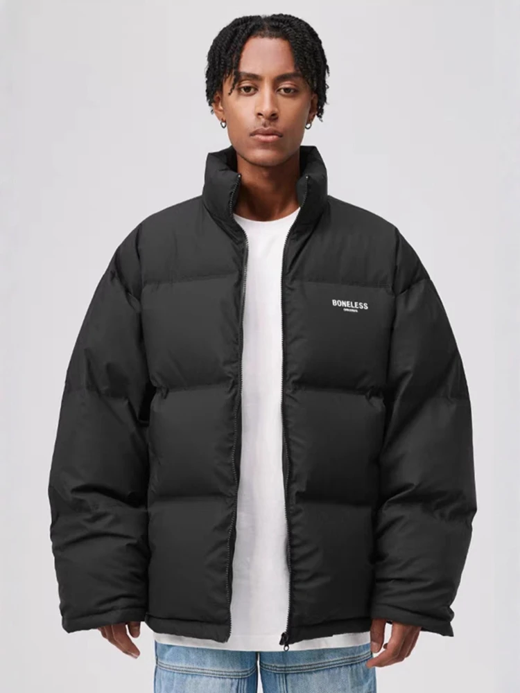 Women Down Jacket Fashion Stand Collar Casual Loose 90% White Duck Puffer Coat Thick Warm Parkas Female Coats Winter 2025 New