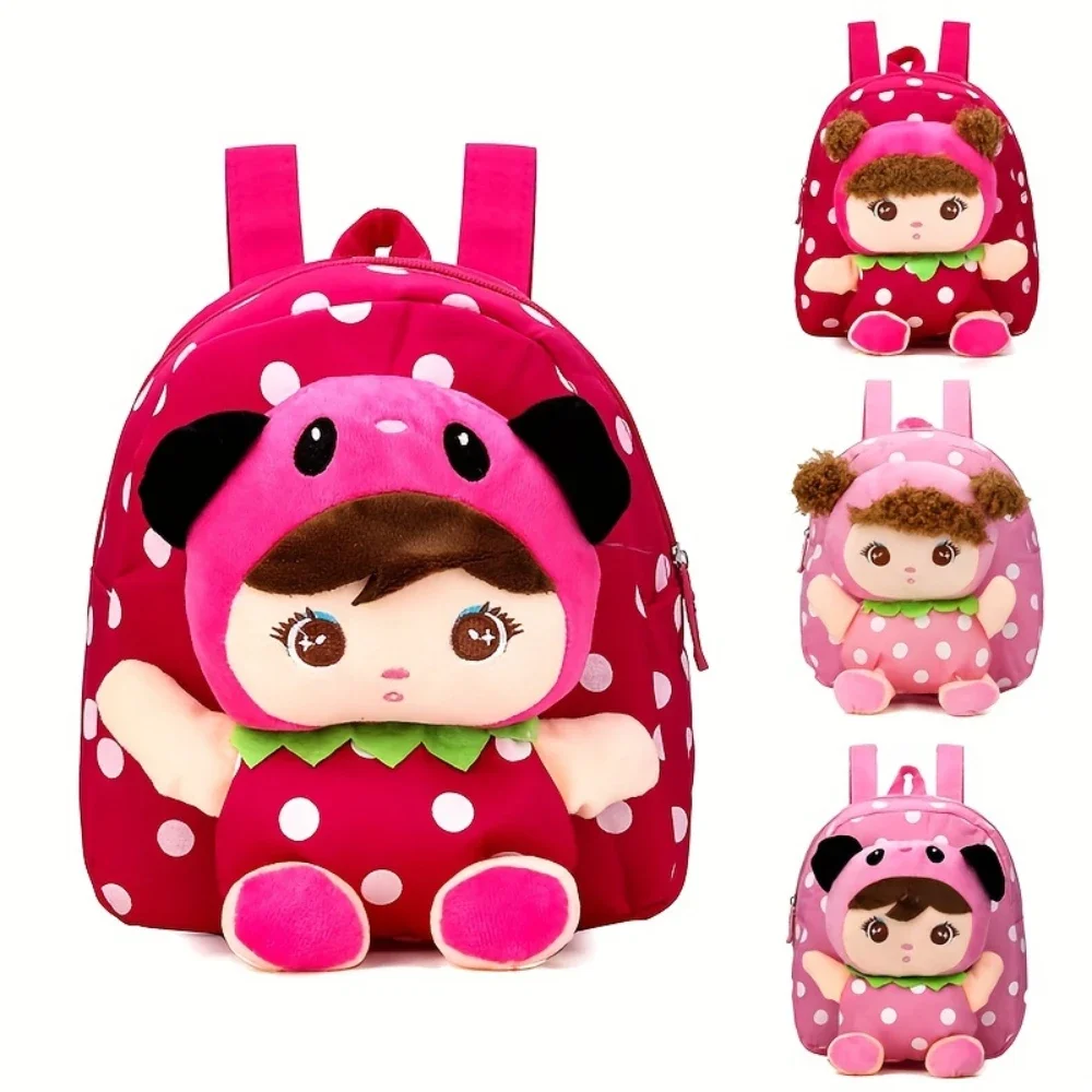 Kids Backpack, Toddler Girls Backpacks,  Adorable Soft Plush Girl Toys, with Multiple Pockets and Adjustable Straps Shoulder Bag