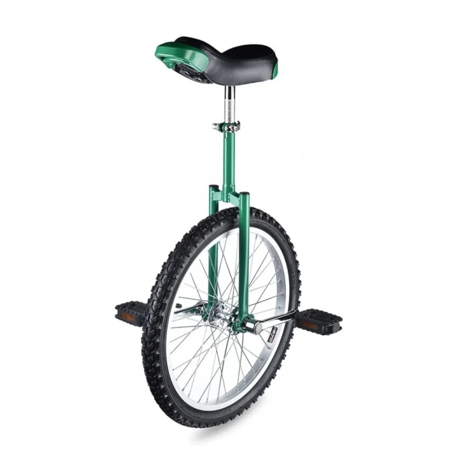 

18-дюймовый уницикл с противоскользящей шиной, регулируемым по высоте ободом из алюминиевого сплава, балансировочный велосипед, велосипед для соревнований, одноколесный велосипед с педалями, акробатический тренажер, балансировочный велосипед, подходит для