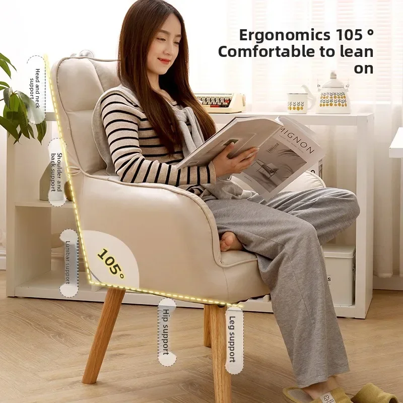 New model Computer Chair Home Comfort Sub Dormitory Study Chair Study Room Office Chair Bedroom Single Sofa Chair Home Goods