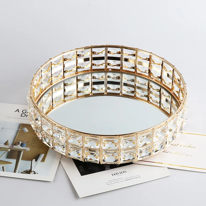 

LMM metal creative fruit tray living room light luxury metal electroplating pendulum storage tray