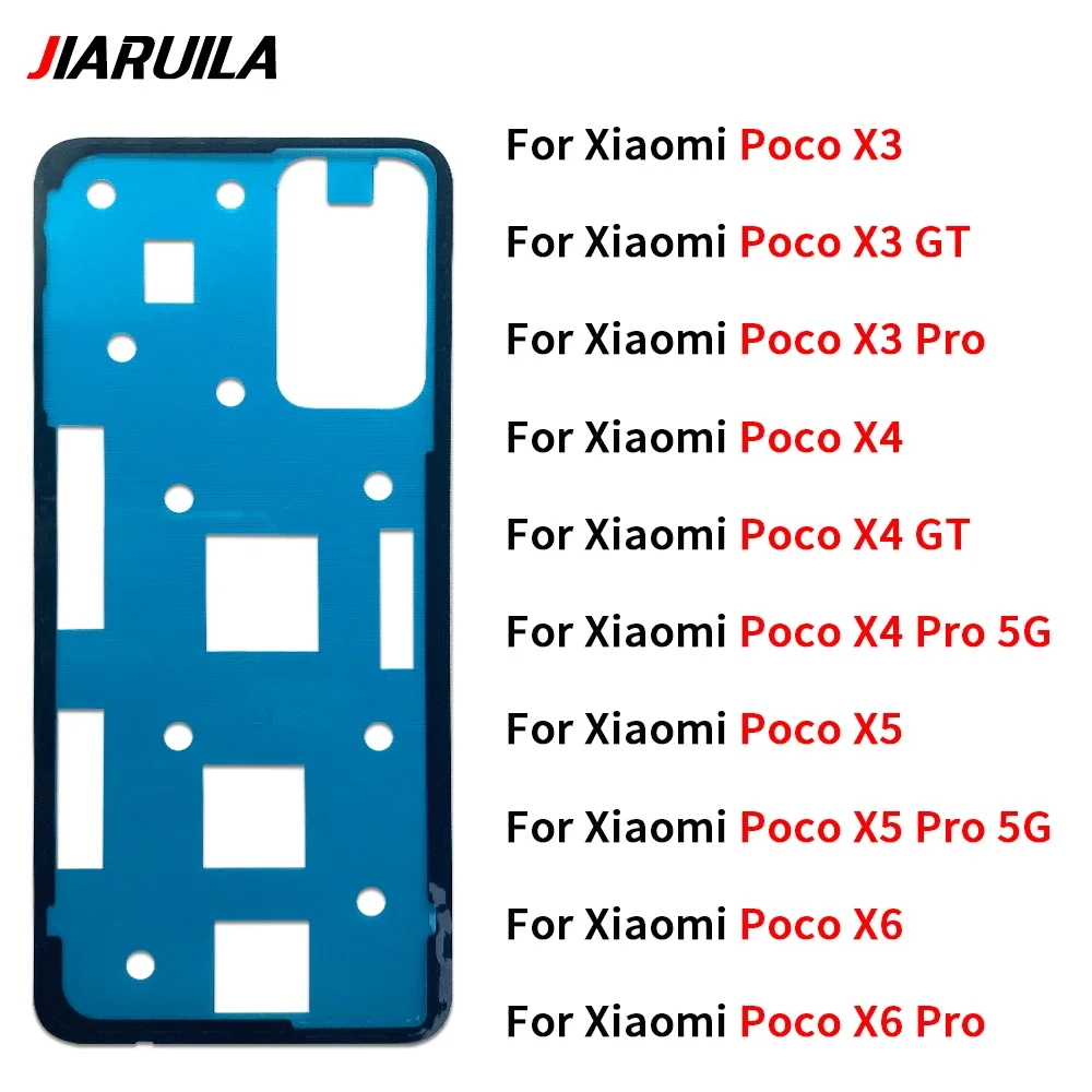 NEW For Xiaomi Poco X3 Pro X4 GT X5 X6 Pro 5G Back Battery Sticker Adhesive Glue Waterproof Back Cover Sticker Tape