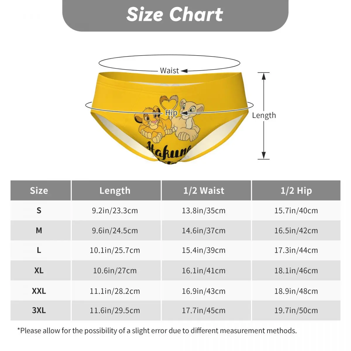 Custom Mens The Lion King Simba Mufasa Panties Underwear Male Stretch Briefs Underpants