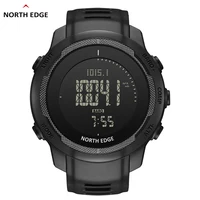 NORTH EDGE-reloj Digital para hombre, cronógrafo inteligente de fibra de carbono, con altímetro, barómetro y brújula, WR50M