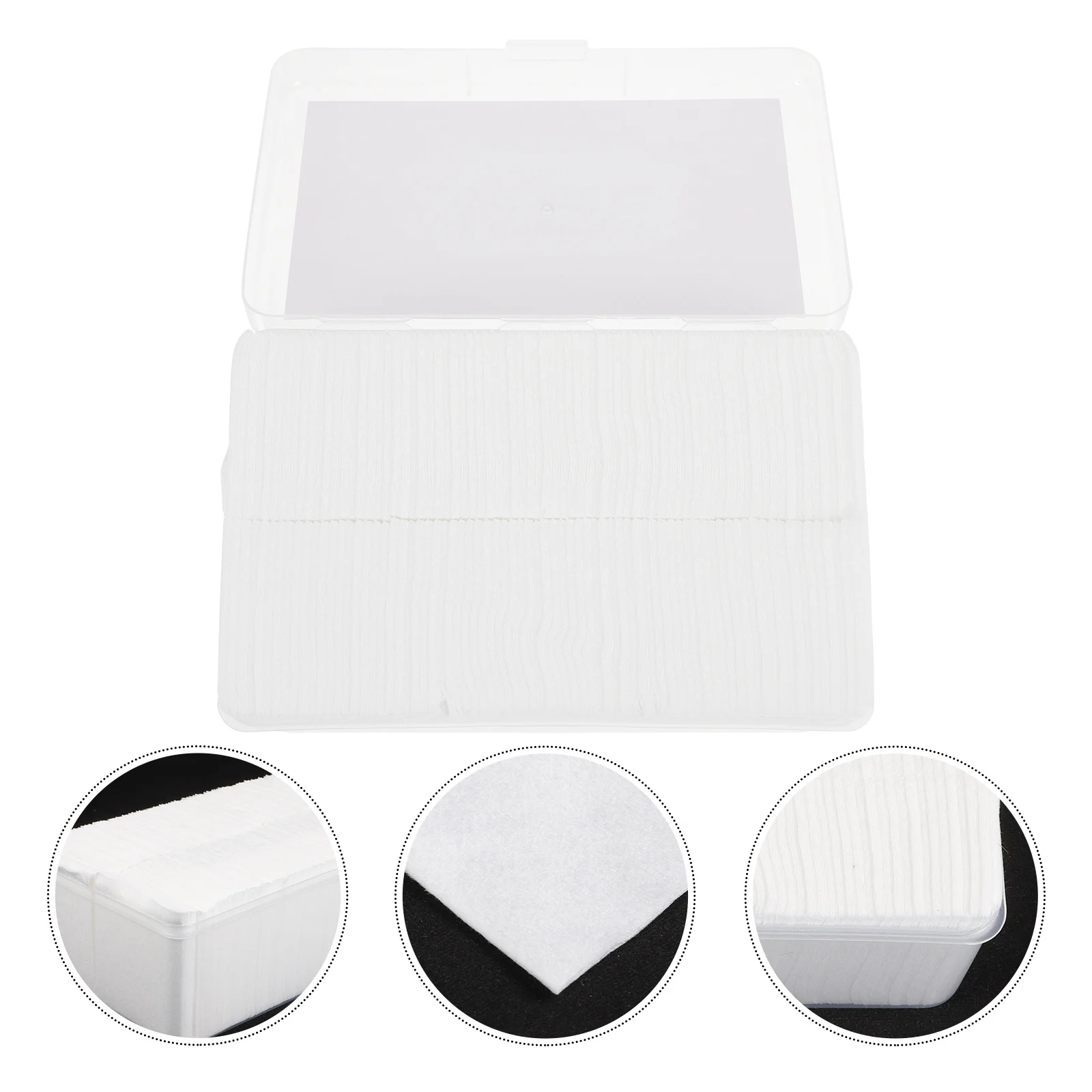 1000枚入り コットンパッド メイク落とし スキンケア 軽量 使い捨て 洗顔パッド 箱入り ホワイト 角質除去