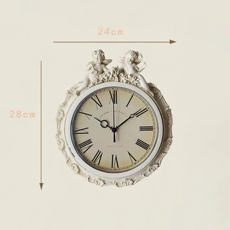 Light Luxury Antique Wall Clock Retro Design Luxury Italian Decor Wall Clocks Mechanism European Reloj Pared Home Furniture