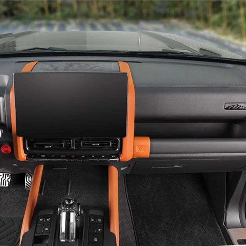 

For HAVAL H9 2024 2025 Car Central Control Navigation Screen Display Protective Cover Silicone Frame Auto Accessories