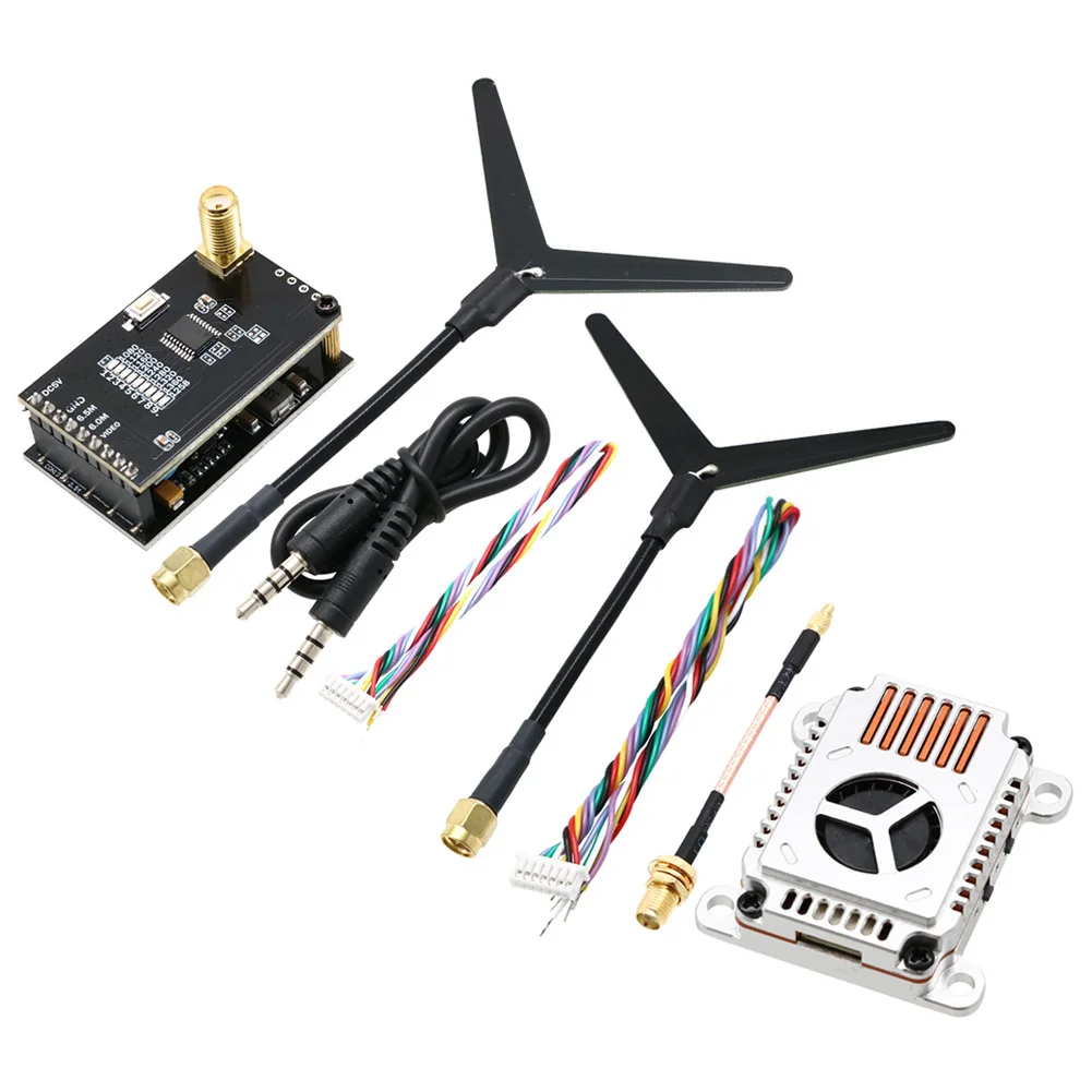 1.2G 1.2GHz 1W 1.6W 2W 25mW/2000mW VTX Switchable Video Transmitter Module w/ 1.2G 8Ch VRX For RC FPV Drone Airplane Accessories