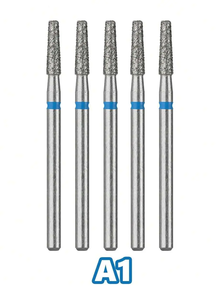 Juego de brocas de diamante para uñas, fresas eléctricas para manicura, rebaba rotativa, limpieza de cutículas, accesorios de taladro para manicura, 5 uds.