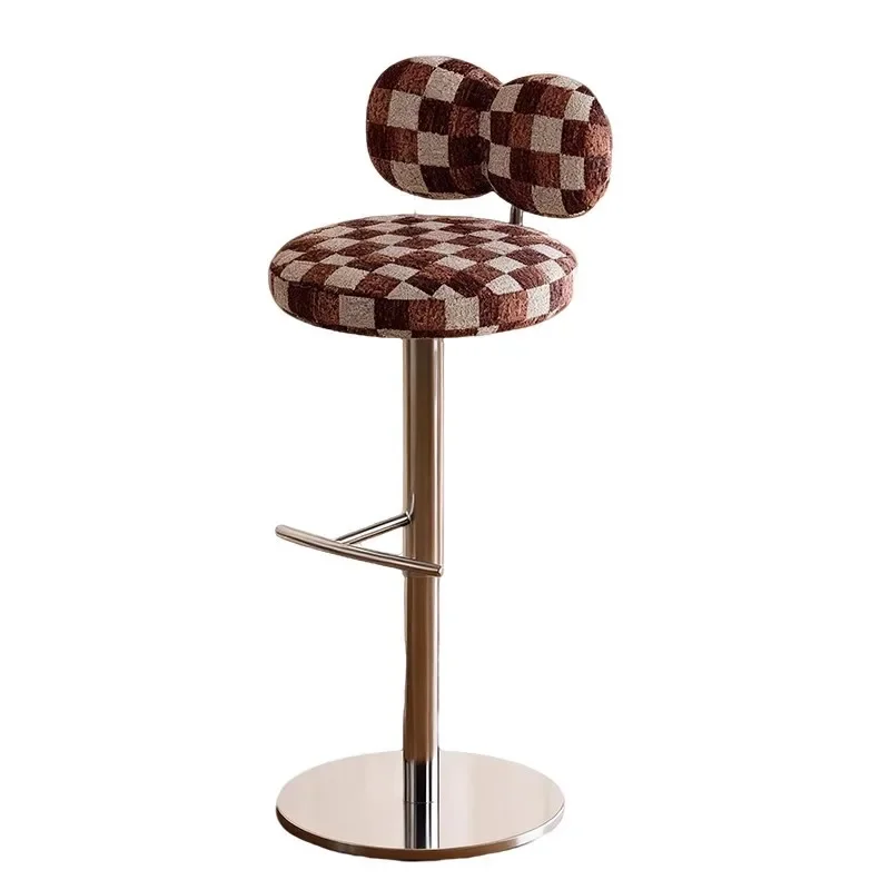

Light luxury style bar high stool High stool can be used at the café reception living room kitchen bar