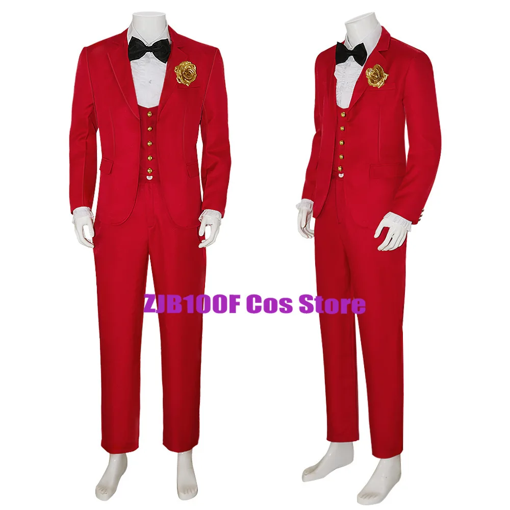 Wedding Betelgeuse Cosplay Anime Costume Red Uniform Suit Halloween Carnival Party Terror Role Outfit for Men