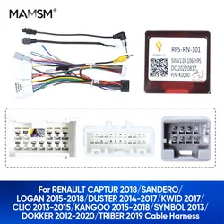 MAMSM Car Radio Canbus Box For RENAULT CAPTUR SANDERO DUSTER KWID DOKKER TRIBER Clio Wiring Harness Power Cable RP5-RN-101