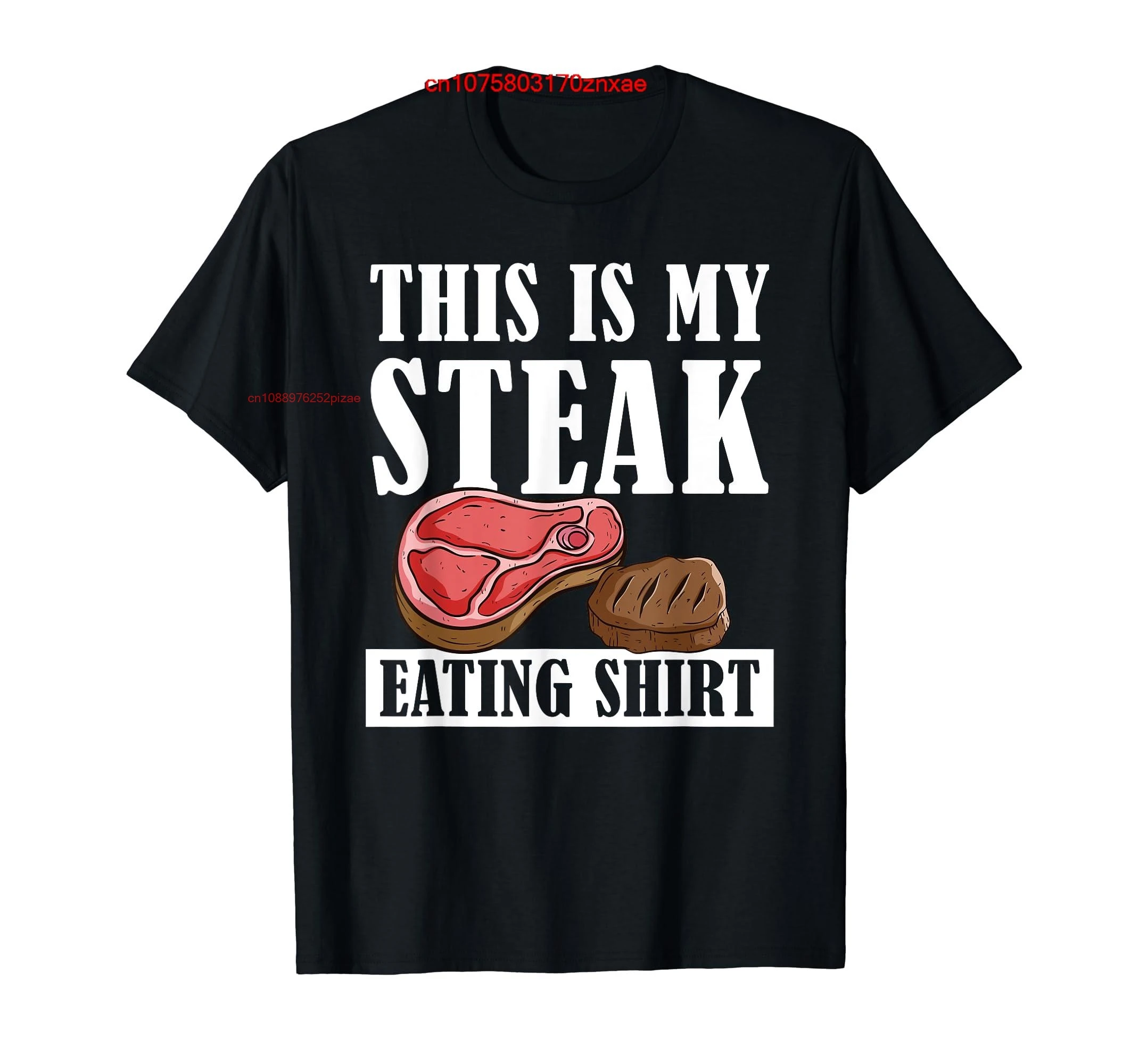 Camiseta de algodón 100% I Love Steak para hombres y mujeres, ropa UNISEX, talla S-6XL