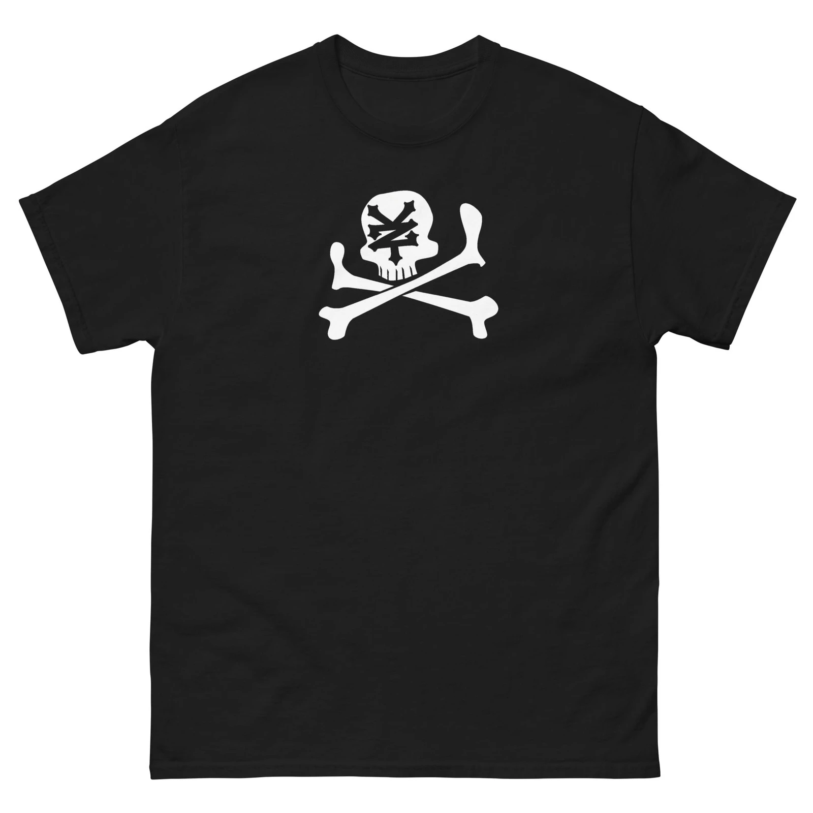 Camiseta con Logo de Calavera Zoo York, Camiseta de Skateboarding con Estampado Gráfico, Estilo de Lujo de Alta Gama Unisex para Hombres y Mujeres