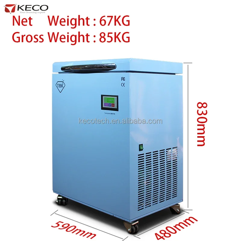 

-185 Degree Mobile Phone Lcd Freezer Separator Machine, Frozen -185 LCD Glass Separator Machine, -185 Degree Freezer Machine