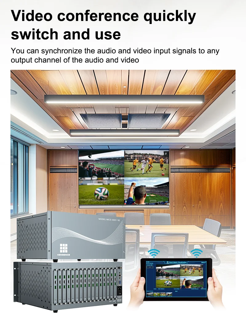 New Product Networked Video Wall Controller Matrix Switch HDMI DVI 1080P 4K 8x8 Seamless Video Hdmi Matrix Switcher Over Ip