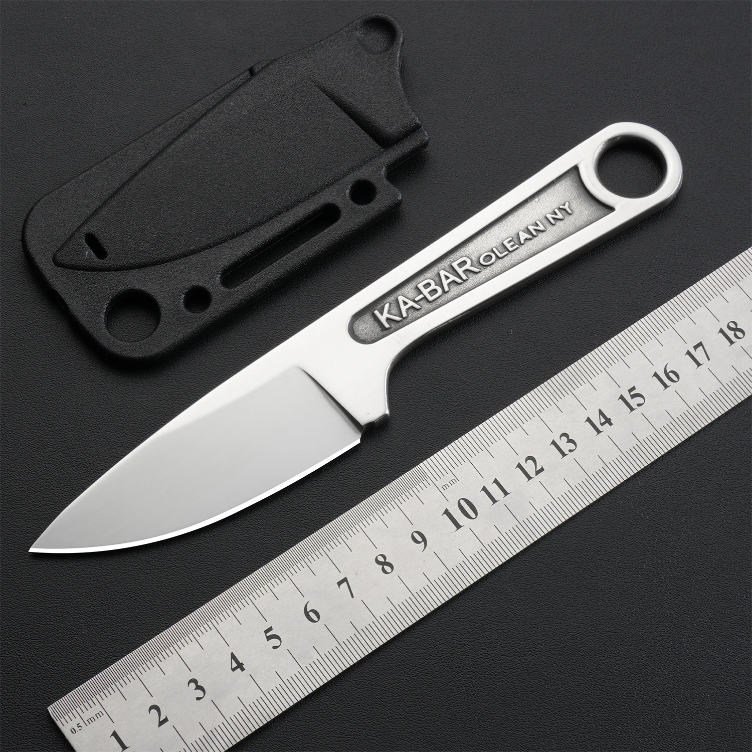 KB BS1119 شفرة مثبتة سكين البرية بقاء التكتيكية مستقيم سكين أداة المحمولة في الهواء الطلق الصيد التخييم EDC سكين غمد