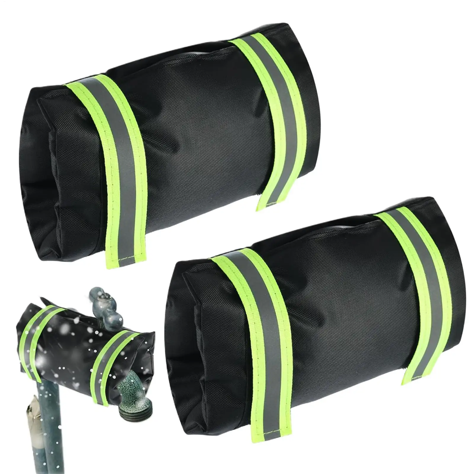 

Faucet Insulation Cover 2 Pieces 10x7 Inch Reflective Protective Wrap Cold Weather Faucet Cover For Home Garden Outdoor Farm