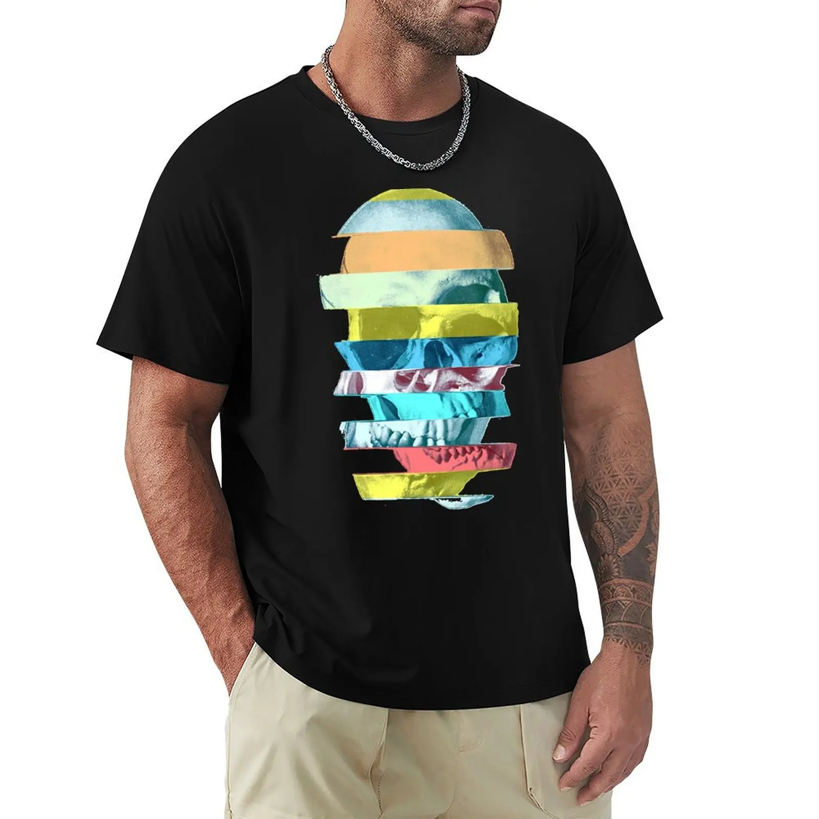 

Glitch Skull T-Shirt sports fans customizeds boys whites mens big and tall t shirts