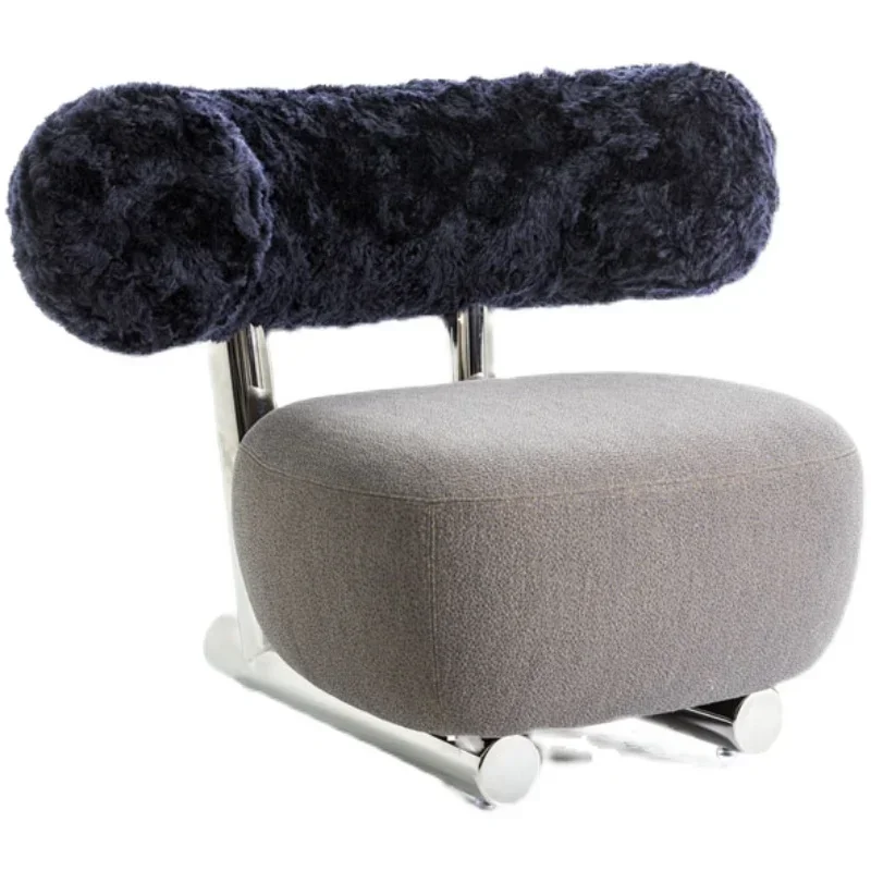 

Кресло для отдыха из овечьей шерсти, одноместный диван-стул для отдыха