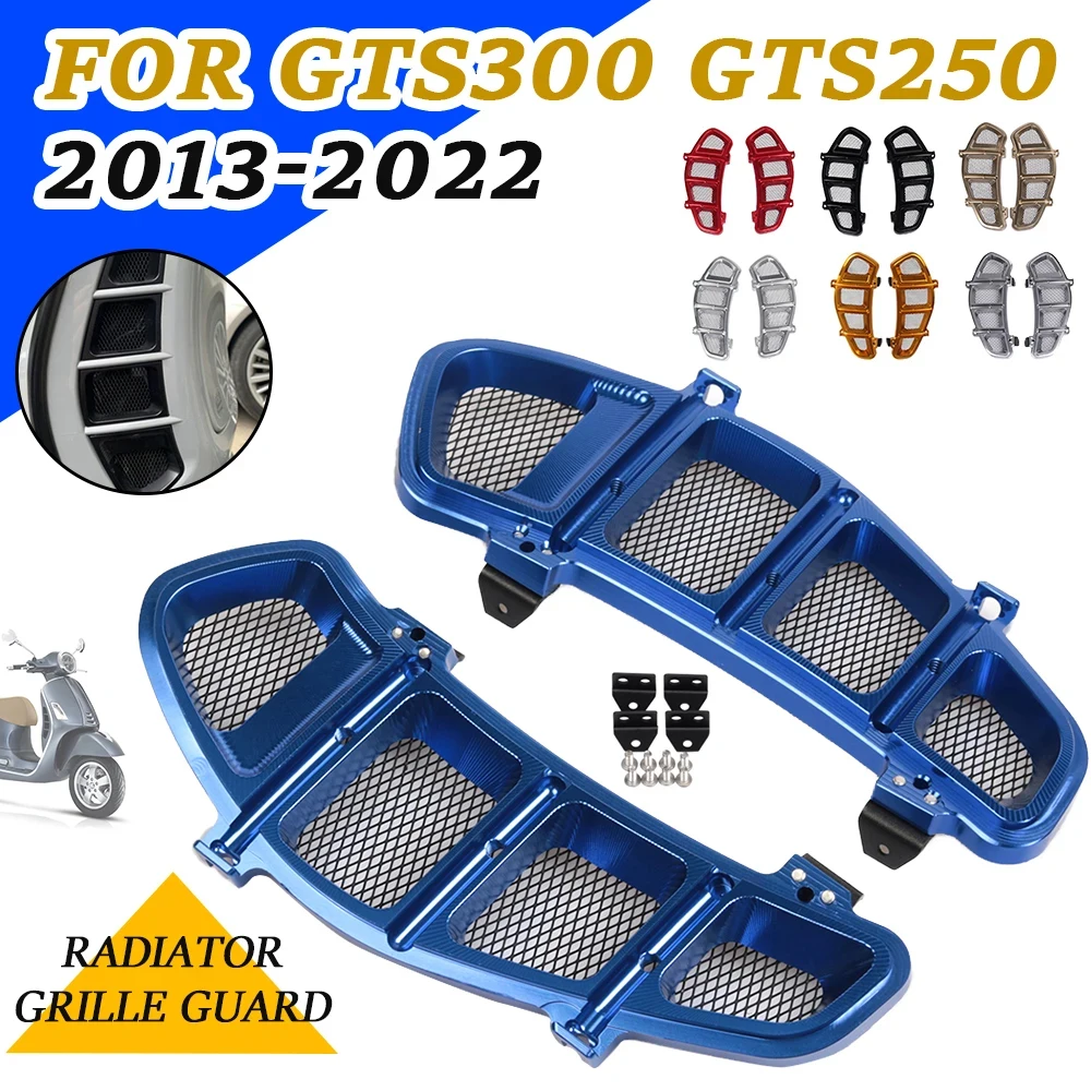 Motorcycle Radiator Grille Grill Guard For VESPA GTS300 GTS 300 GTS250 GTS 250 2021 2022 Accessories Protection Protector Cover