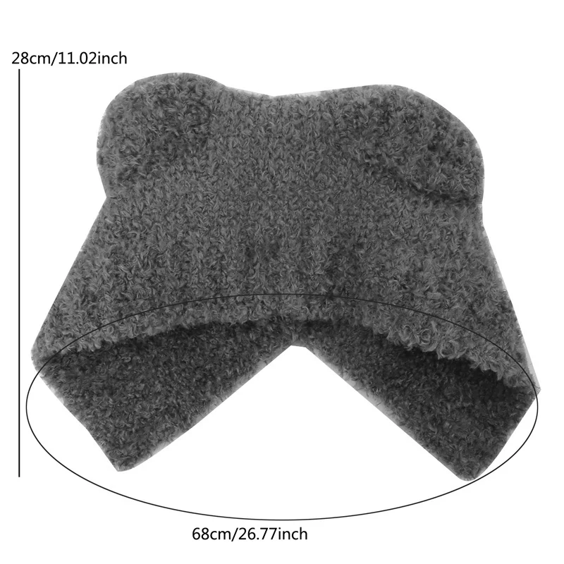 여성용 따뜻한 비니 모자, 귀여운 곰 귀 모자, 캐주얼 커플 니트 봉제 부드러운 따뜻한 버킷 모자, 가을 겨울 선물