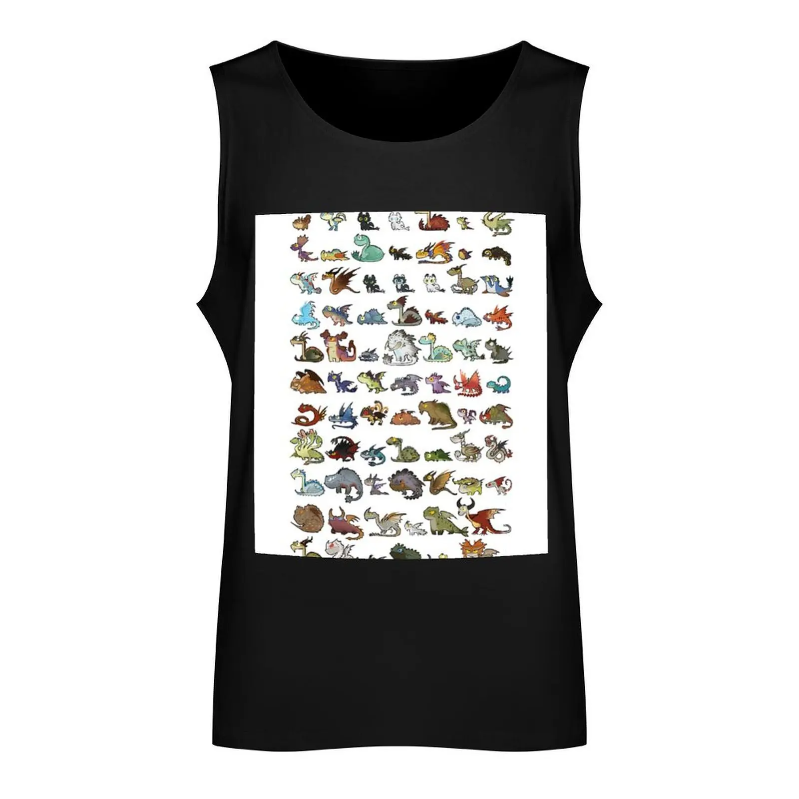 Chibis of all httyd dragons Tank Top singlet for men T-shirt male T-shirt man
