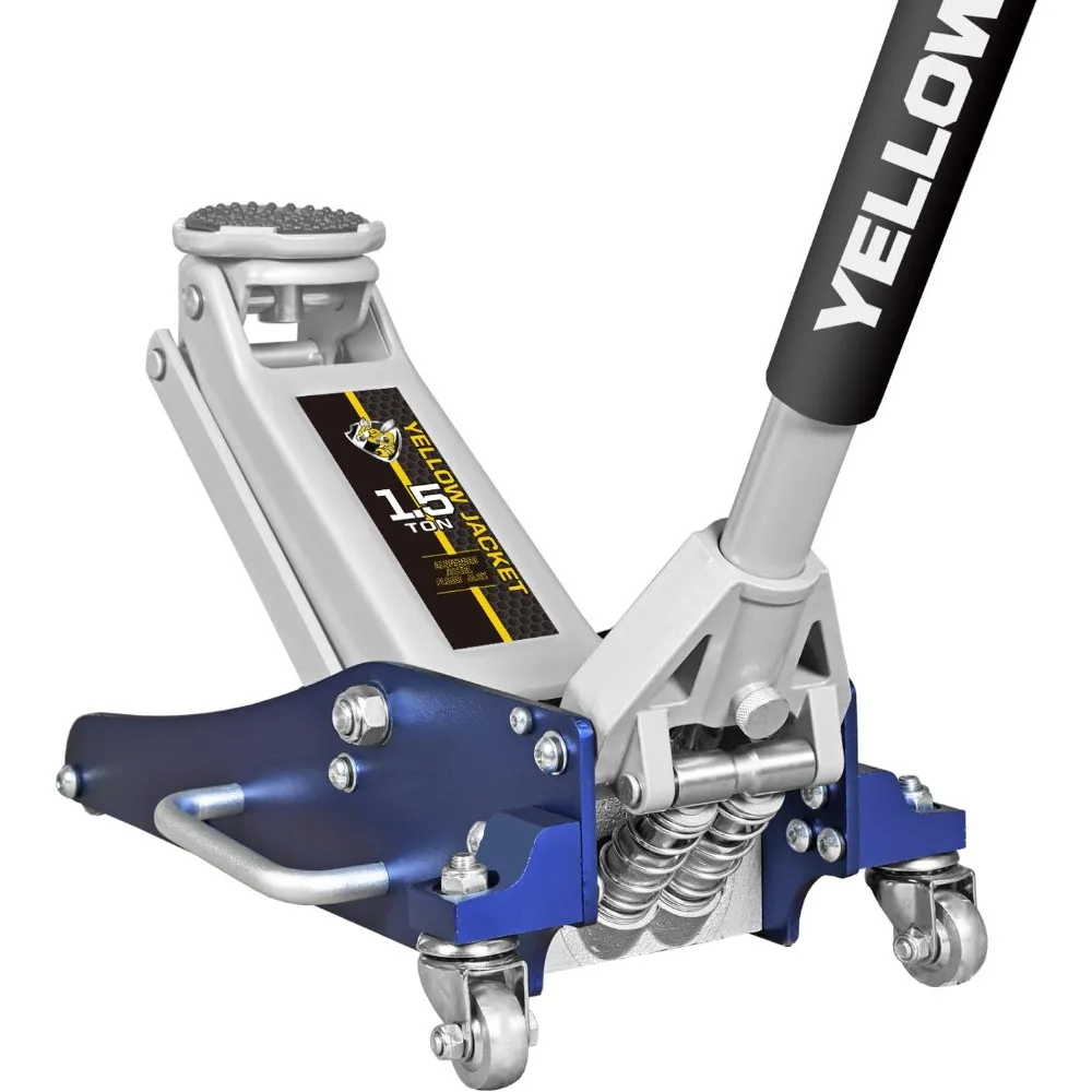 مقبس أرضي منخفض 1.5 طن - 3300 رطل، مضخة مزدوجة سريعة الرفع، ألومنيوم وفولاذ