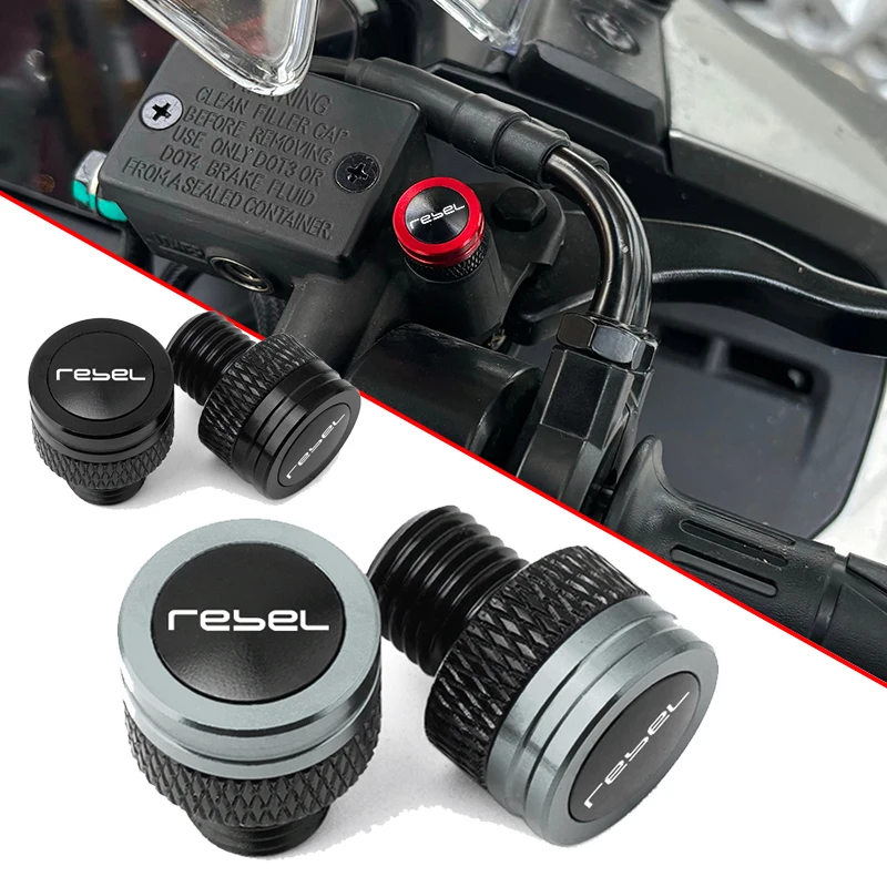 

Fit For Honda REBEL 1100 DCT Rebel 500 300 CMX 300 CMX500 CMX 1100 Accessories Motorcycle M10*1.25 Mirrors Hole Plug Screws Caps